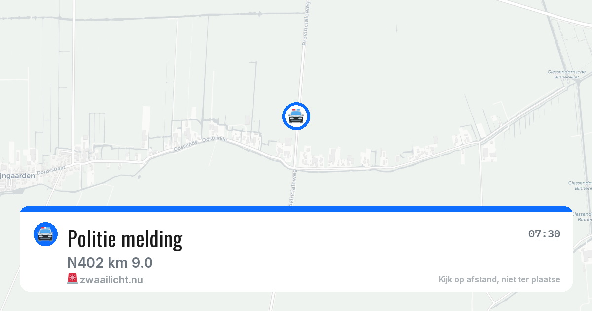 Politie melding — 13 jul 2026