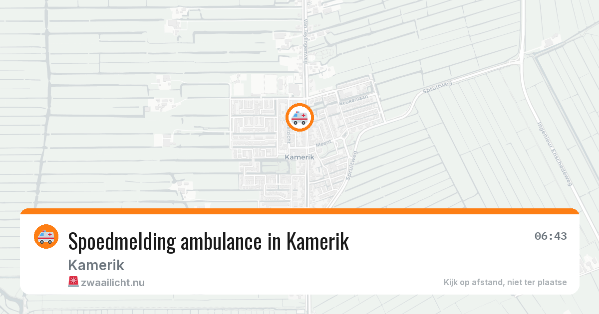 Spoedmelding ambulance in Kamerik — 3 mei 2026