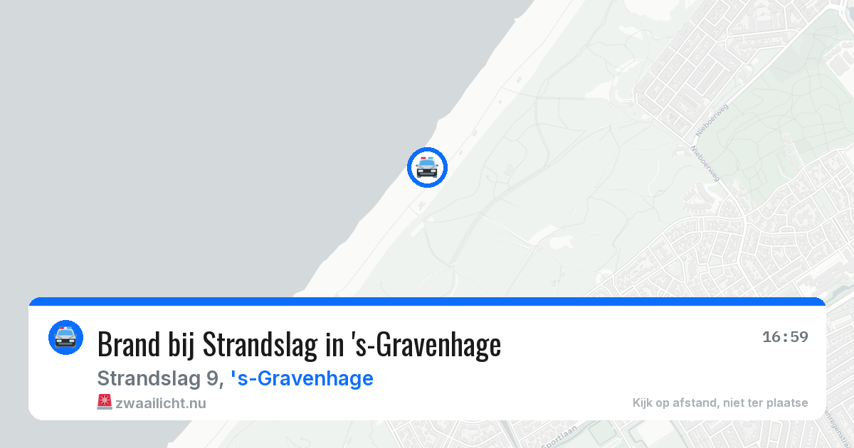 Brand bij Strandslag in 's-Gravenhage — 22 apr 2026