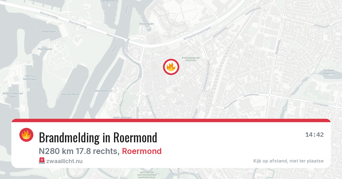 Brandmelding in Roermond — 23 jul 2026