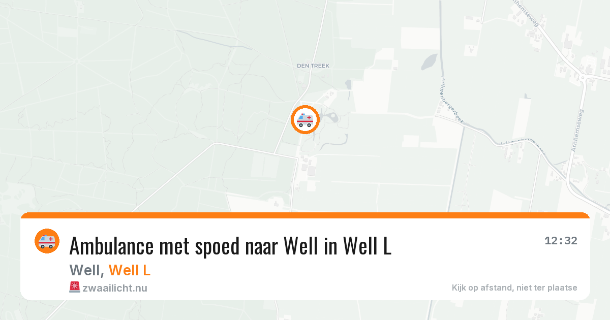 Ambulance met spoed naar Well in Well L — 29 jan 2026