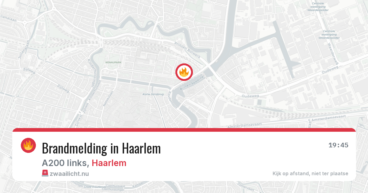 Brandmelding in Haarlem — 24 mei 2026
