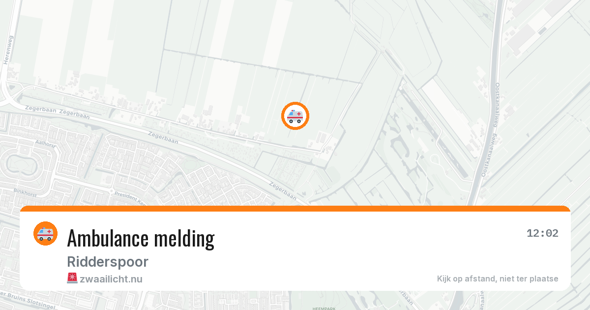 Ambulance melding — 30 mei 2026