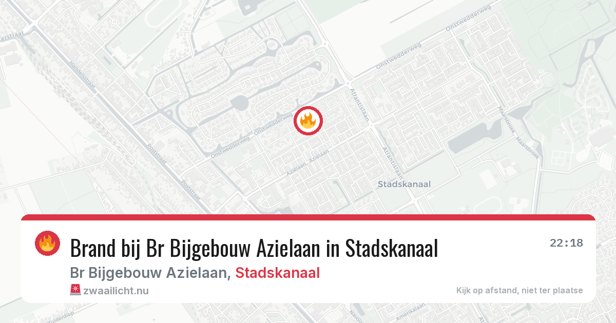 Brand bij Br Bijgebouw Azielaan in Stadskanaal — 2 mei 2026
