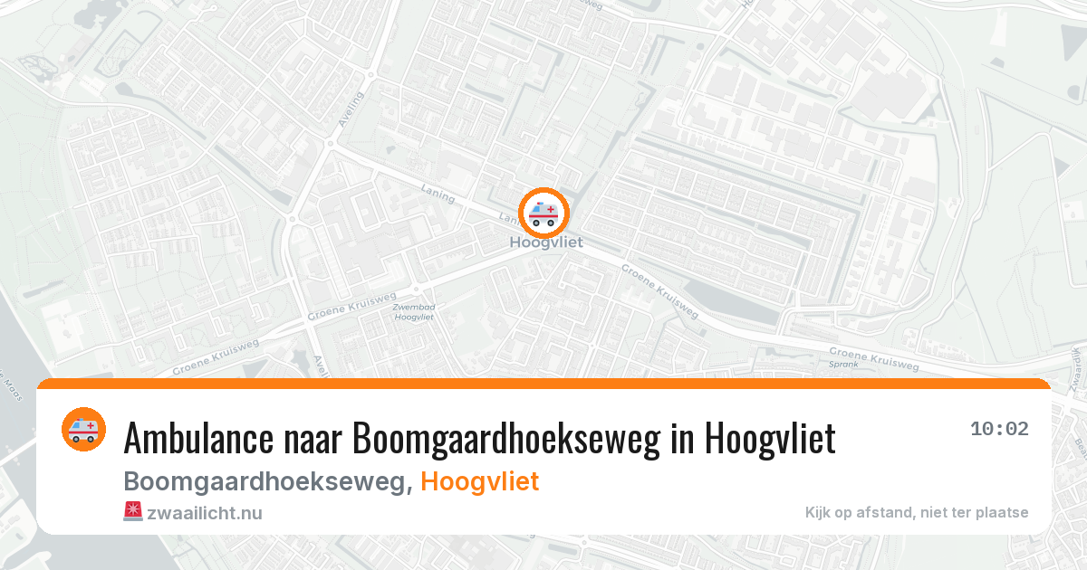 Ambulance naar Boomgaardhoekseweg in Hoogvliet — 10 jul 2026