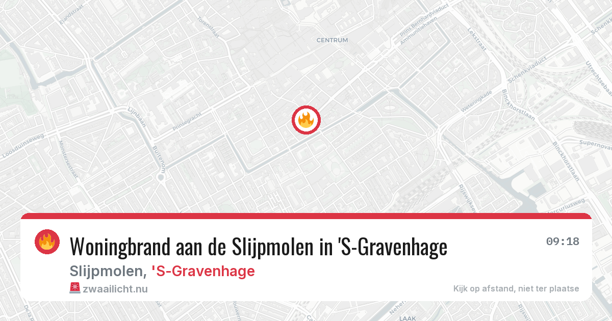 Woningbrand aan de Slijpmolen in 'S-Gravenhage — 25 mei 2026