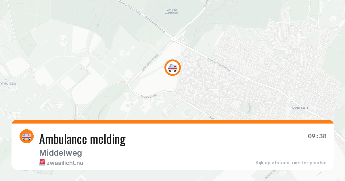 Ambulance melding — 30 apr 2026