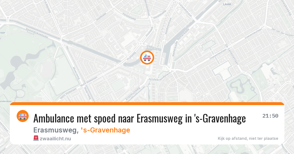 Ambulance met spoed naar Erasmusweg in 's-Gravenhage — 12 jul 2026