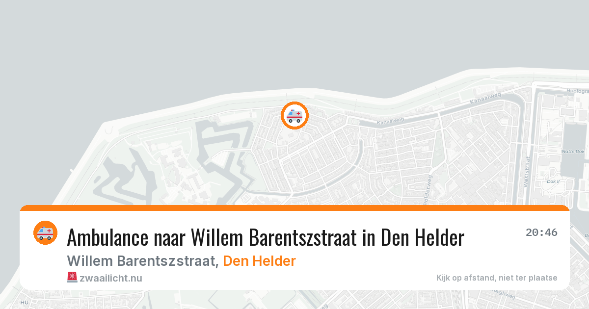 Ambulance naar Willem Barentszstraat in Den Helder — 26 jul 2026