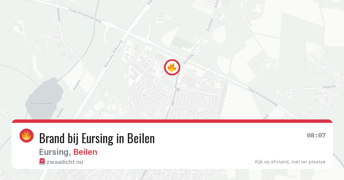 Brand bij Eursing in Beilen — 21 jul 2026
