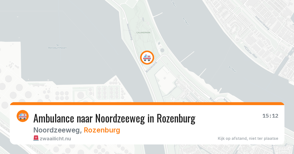 Ambulance naar Noordzeeweg in Rozenburg — 9 mei 2026