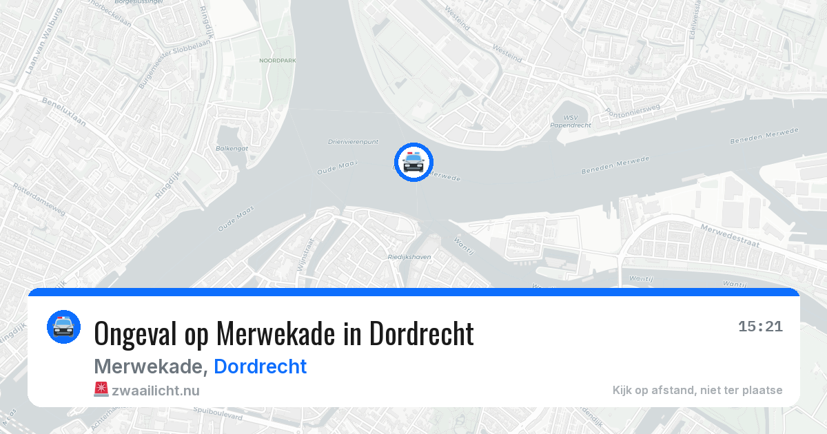 Ongeval op Merwekade in Dordrecht — 12 mei 2026