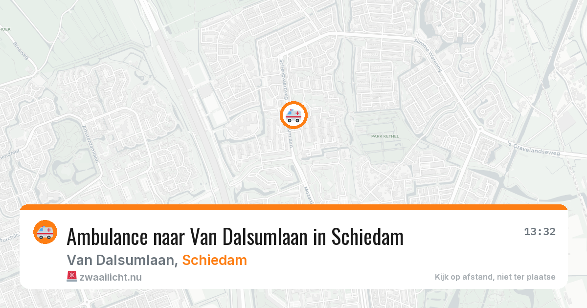 Ambulance naar Van Dalsumlaan in Schiedam — 21 jul 2026