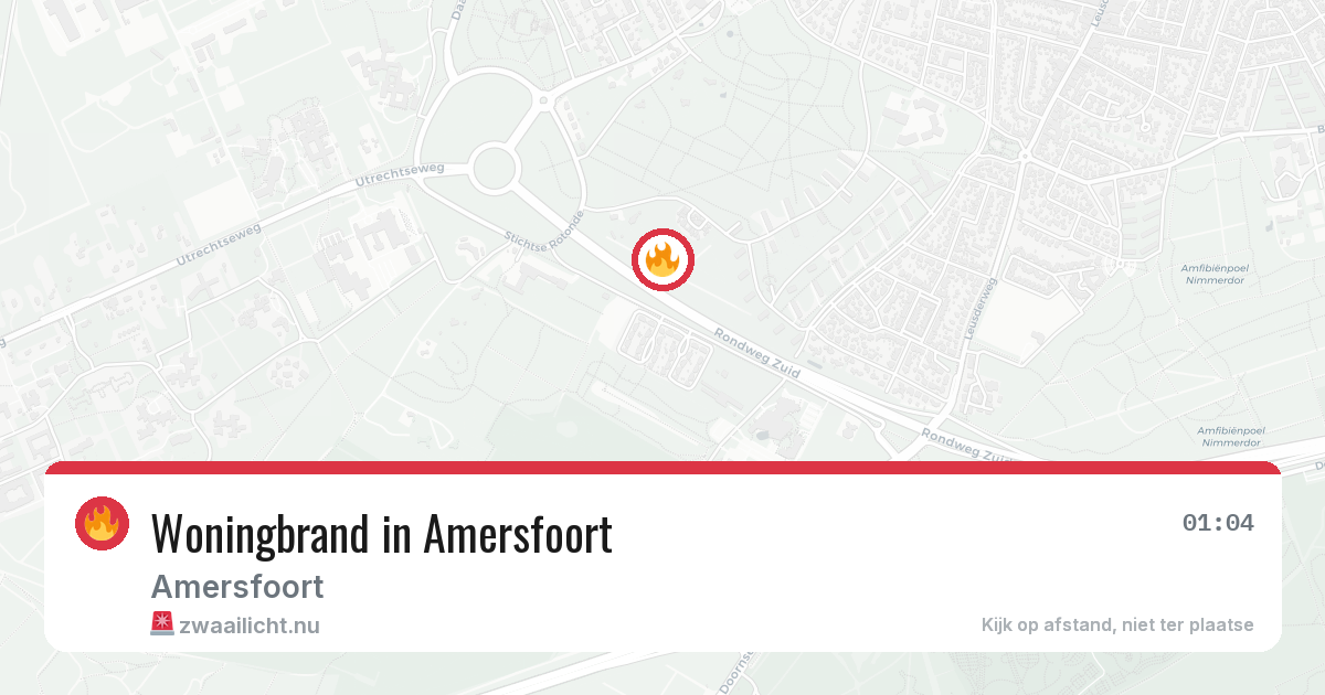 Woningbrand in Amersfoort — 13 apr 2026