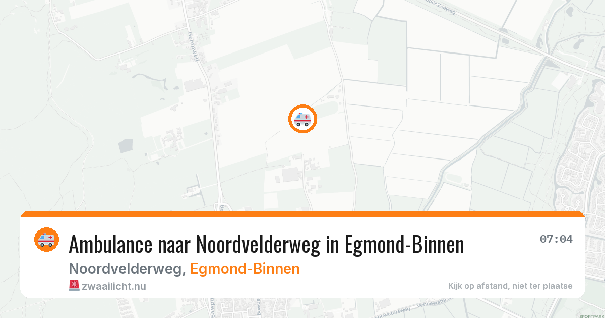 Ambulance naar Noordvelderweg in Egmond-Binnen — 9 jul 2026