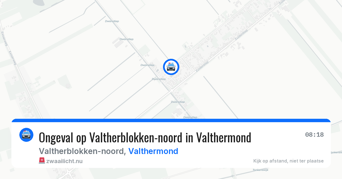 Ongeval op Valtherblokken-noord in Valthermond — 23 jan 2026