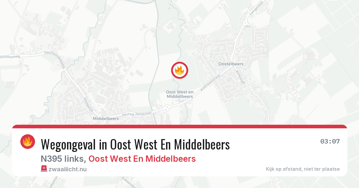 Wegongeval in Oost West En Middelbeers — 23 mei 2026