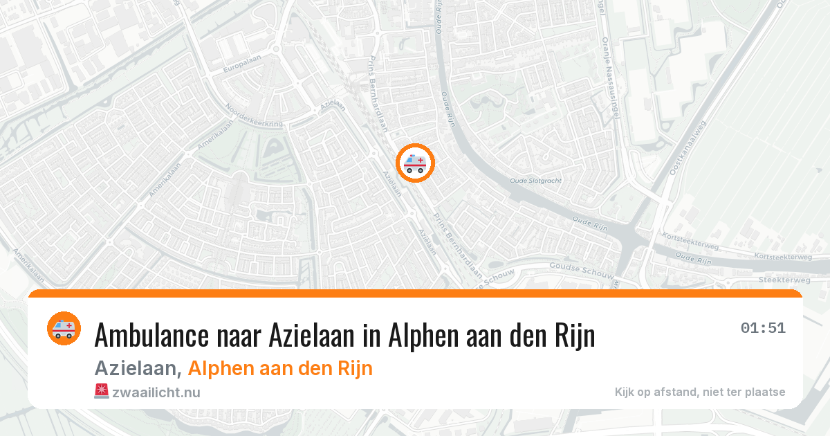Ambulance naar Azielaan in Alphen aan den Rijn — 3 apr 2026