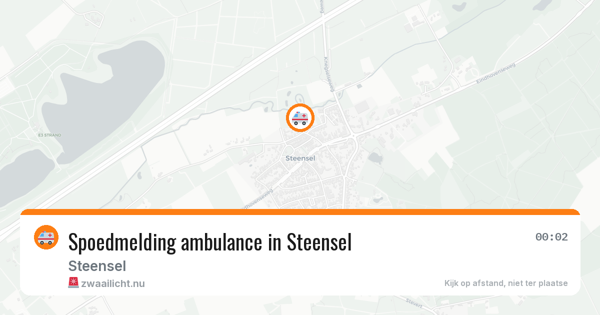 Spoedmelding ambulance in Steensel — 20 mei 2026