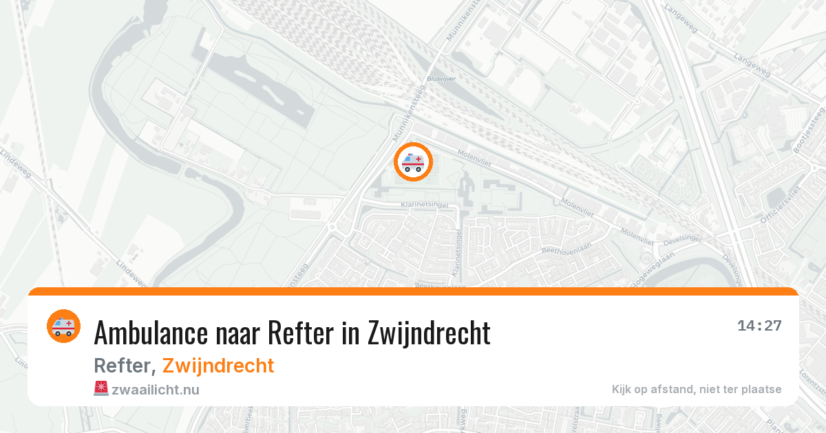 Ambulance naar Refter in Zwijndrecht — 11 jul 2026
