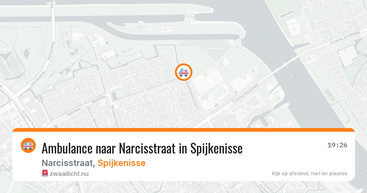 Ambulance naar Narcisstraat in Spijkenisse — 23 mrt 2026