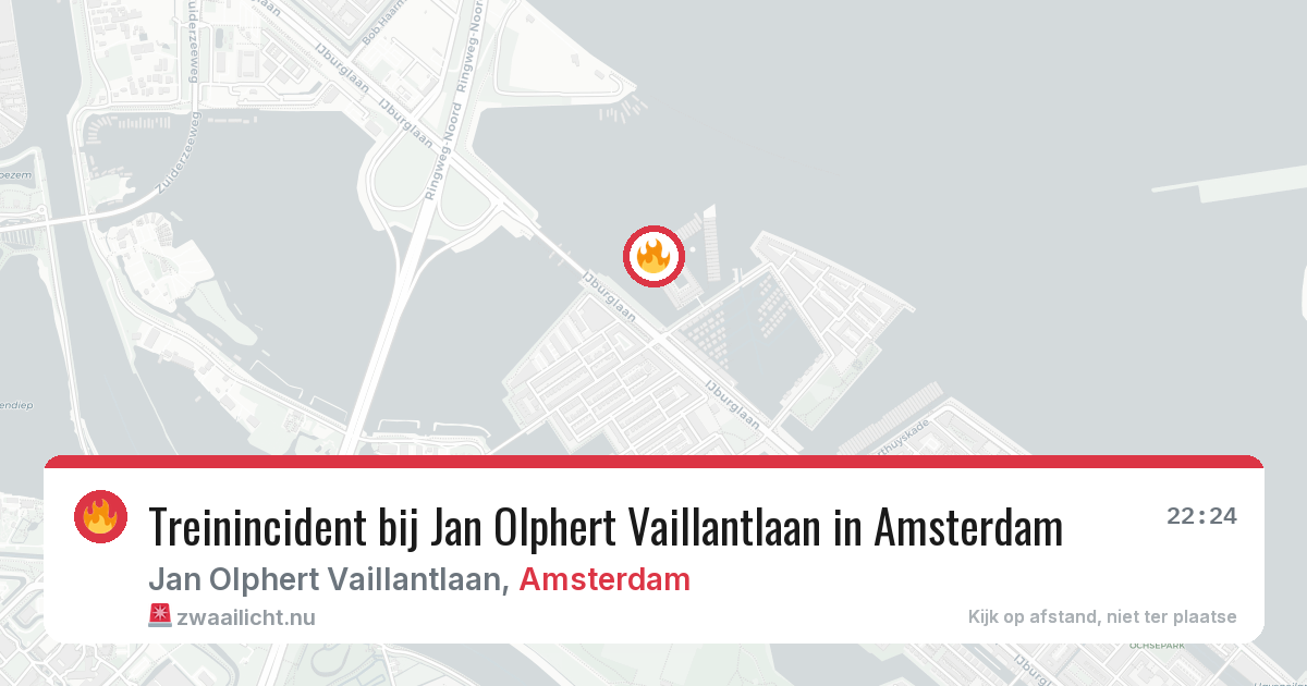 Treinincident bij Jan Olphert Vaillantlaan in Amsterdam — 7 apr 2026