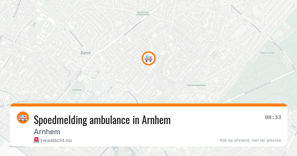Spoedmelding ambulance in Arnhem — 23 jan 2026