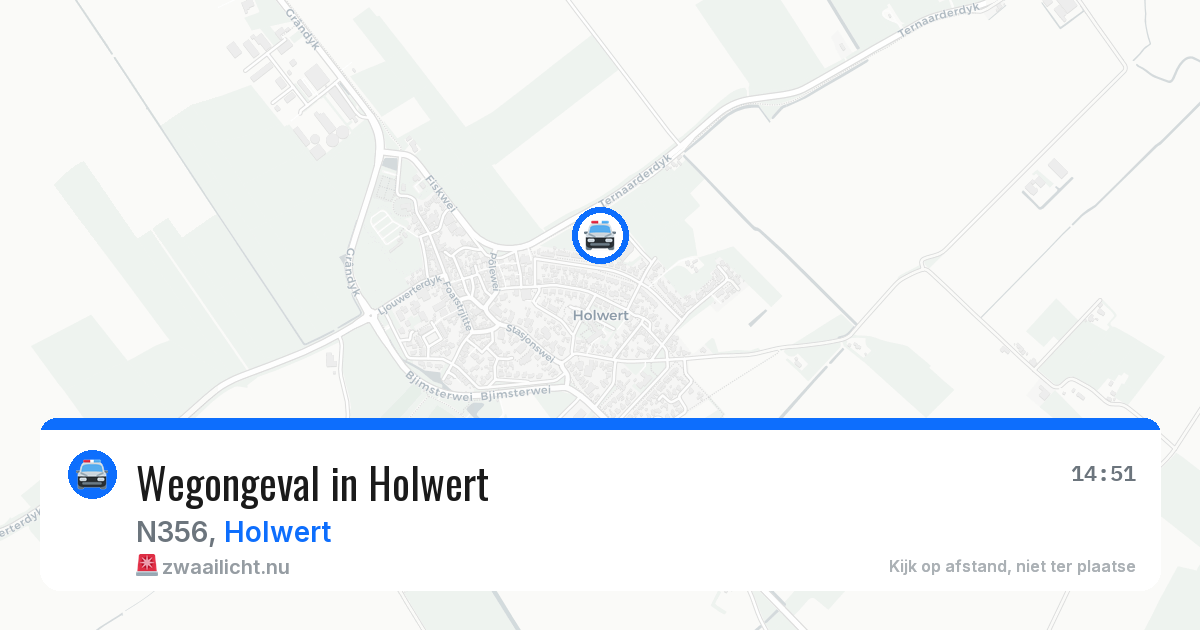 Wegongeval in Holwert — 17 mei 2026