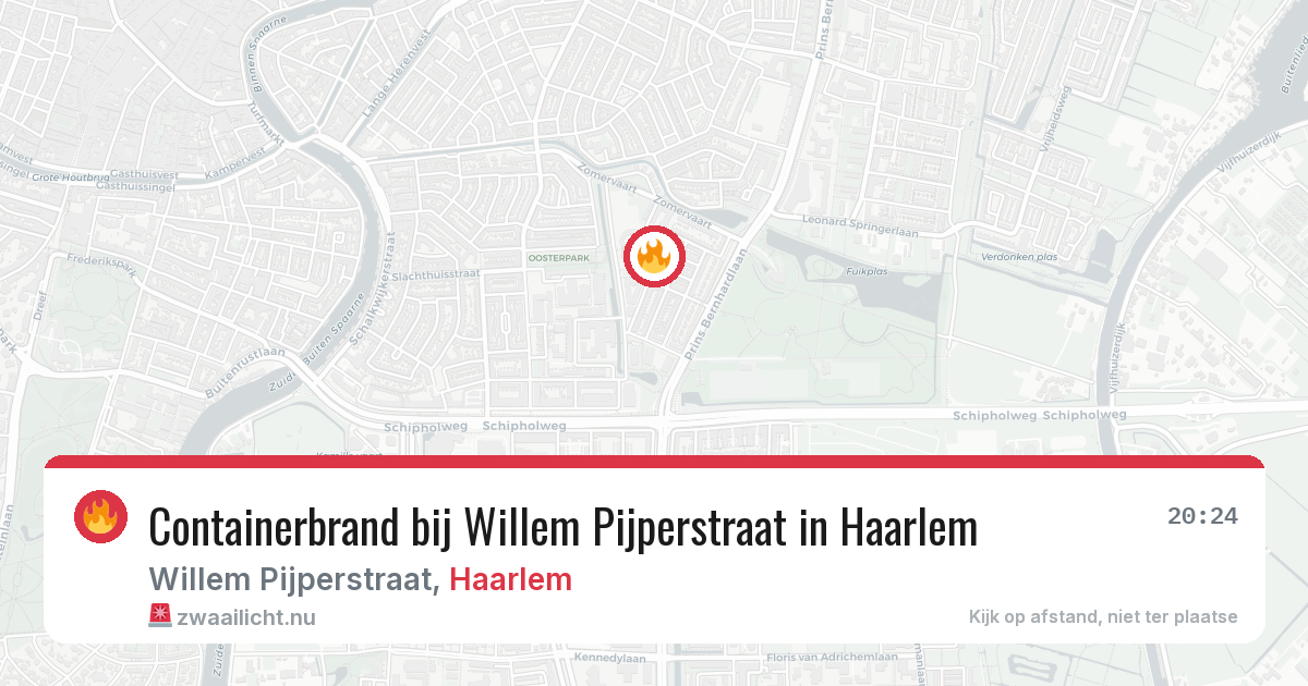 Containerbrand bij Willem Pijperstraat in Haarlem — 10 jul 2026
