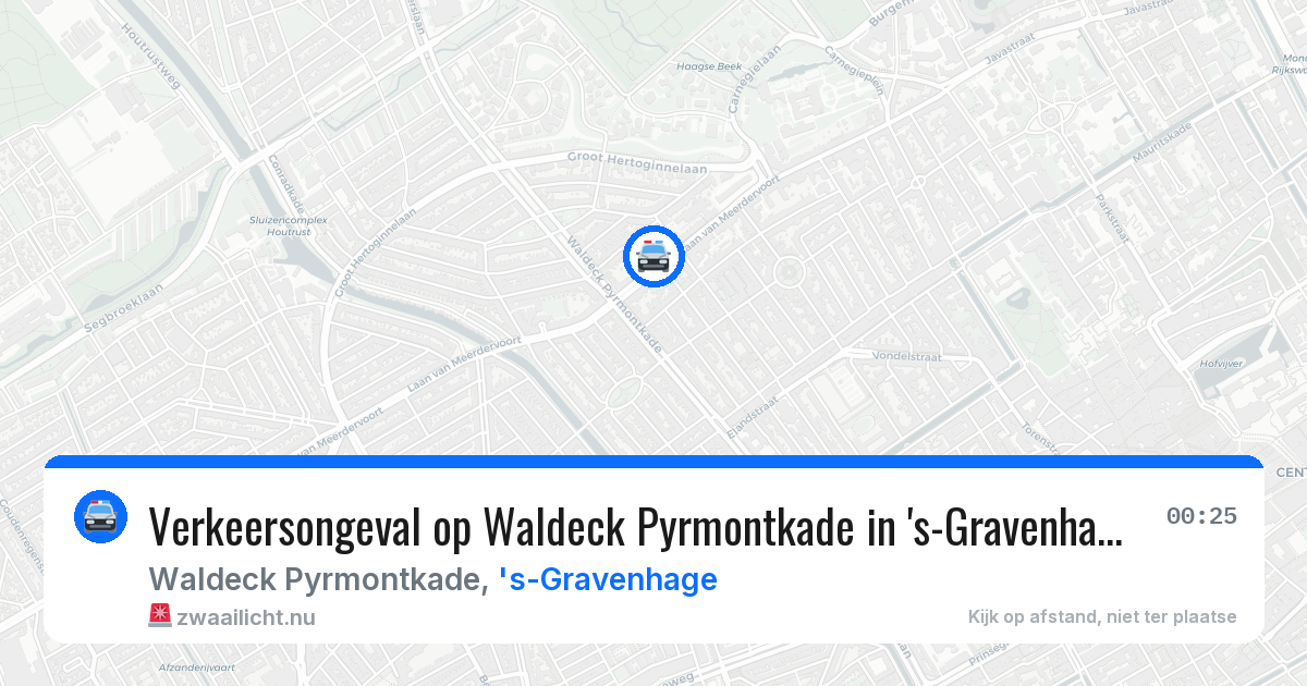 Verkeersongeval op Waldeck Pyrmontkade in 's-Gravenhage — 2 apr 2026