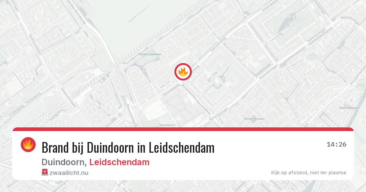 Brand bij Duindoorn in Leidschendam — 19 jul 2026