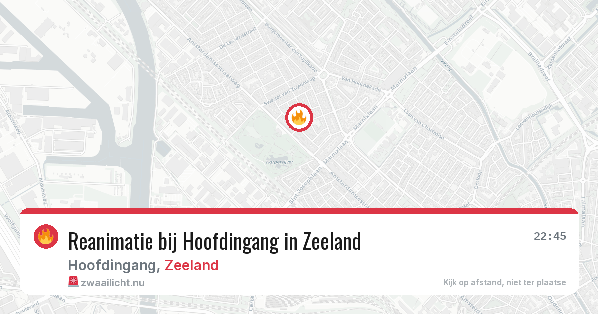 Reanimatie bij Hoofdingang in Zeeland — 18 mrt 2026