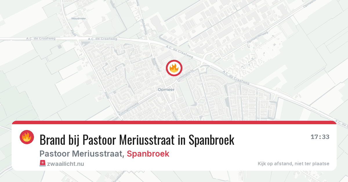 Brand bij Pastoor Meriusstraat in Spanbroek — 13 apr 2026