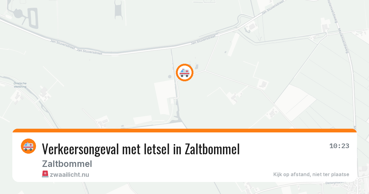 Verkeersongeval met letsel in Zaltbommel — 8 jul 2026