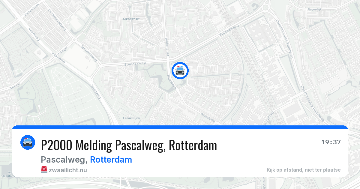 P2000 Melding Pascalweg, Rotterdam — 14 jul 2026