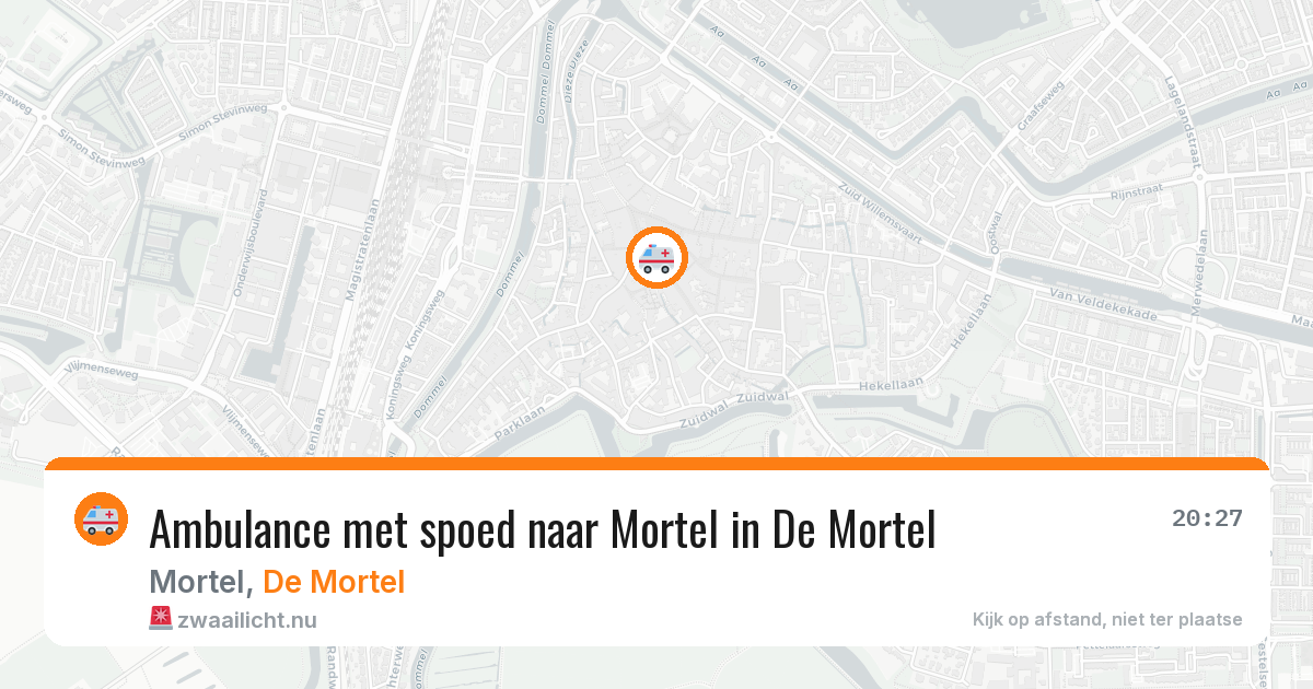 Ambulance met spoed naar Mortel in De Mortel — 11 apr 2026
