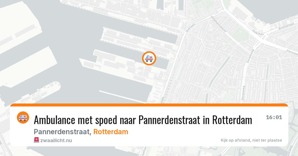 Ambulance met spoed naar Pannerdenstraat in Rotterdam — 23 mrt 2026