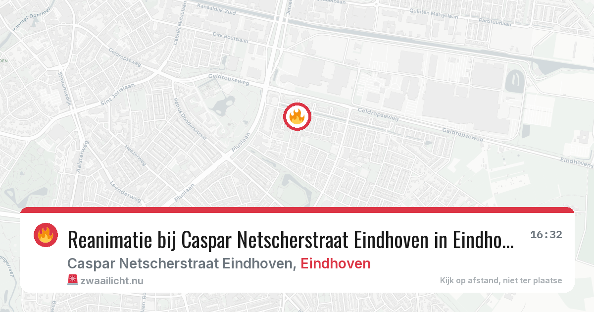 Reanimatie bij Caspar Netscherstraat Eindhoven in Eindhoven — 7 apr 2026
