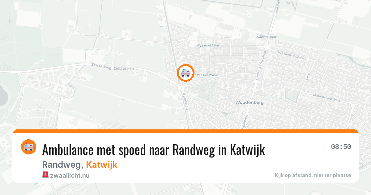 Ambulance met spoed naar Randweg in Katwijk — 26 jan 2026