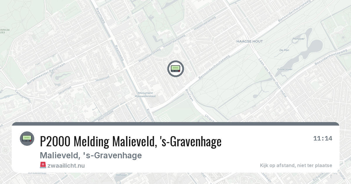 P2000 Melding Malieveld, 's-Gravenhage — 31 jan 2026
