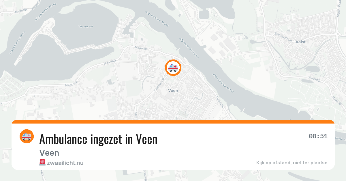 Ambulance ingezet in Veen — 1 jun 2026