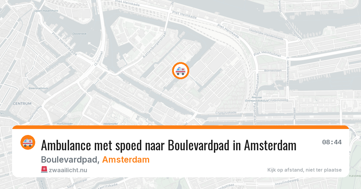 Ambulance met spoed naar Boulevardpad in Amsterdam — 14 jul 2026