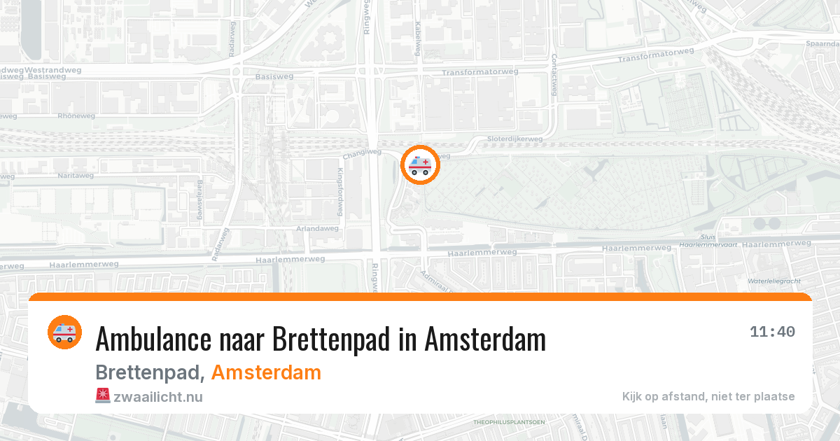 Ambulance naar Brettenpad in Amsterdam — 17 jul 2026