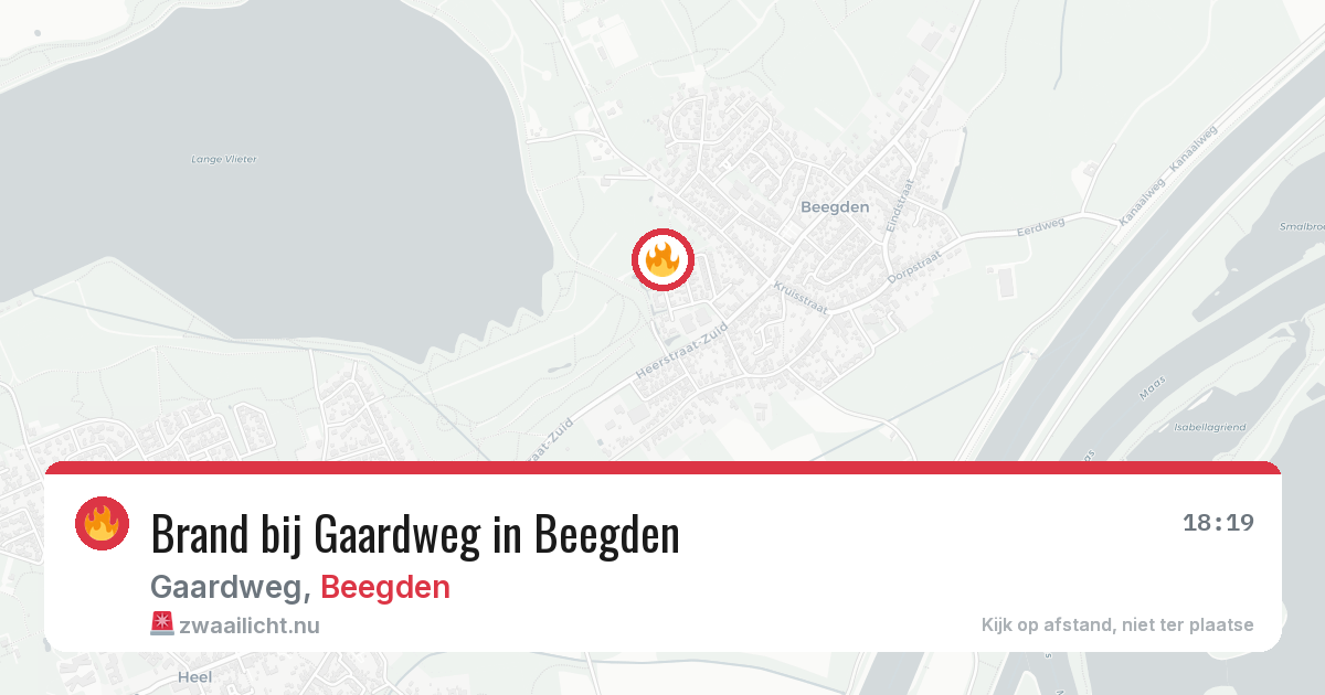 Brand bij Gaardweg in Beegden — 6 jul 2026