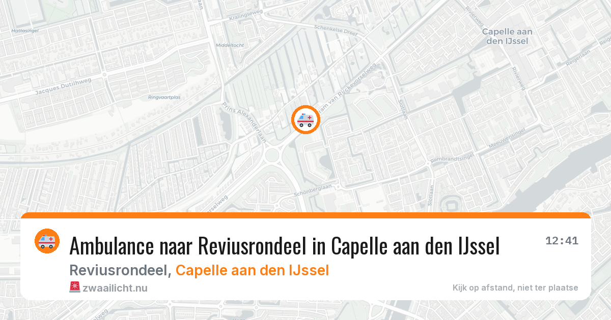Ambulance naar Reviusrondeel in Capelle aan den IJssel — 6 mei 2026