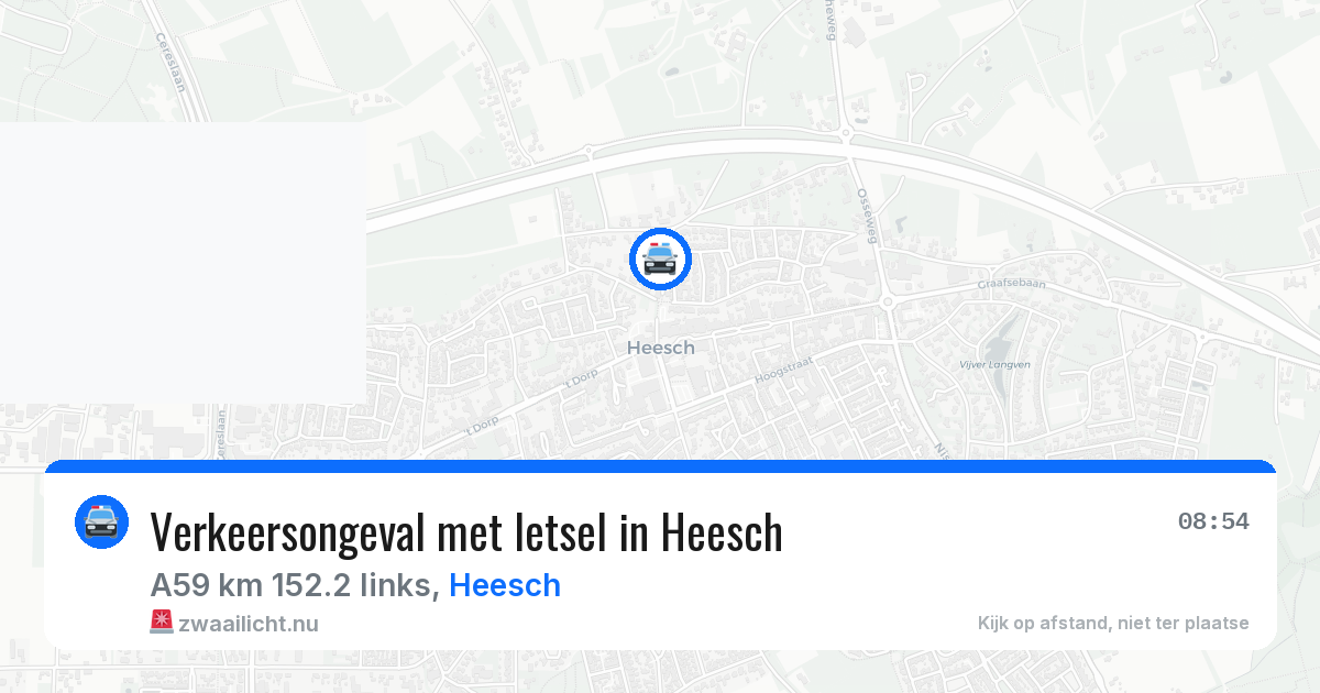 Verkeersongeval met letsel in Heesch — 21 mei 2026