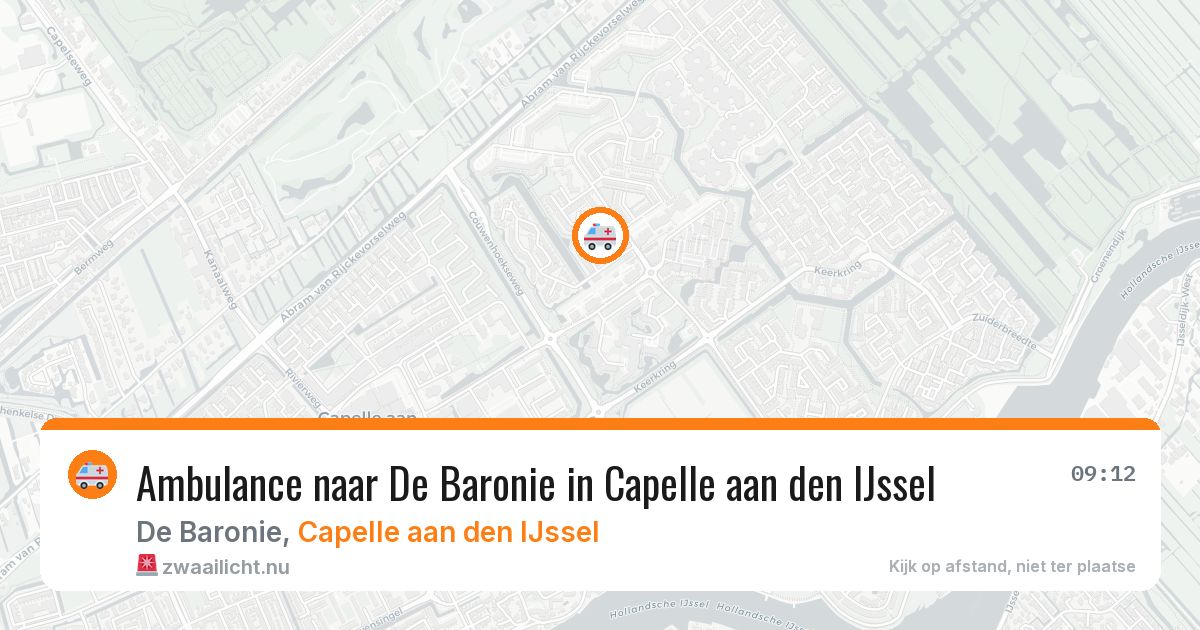 Ambulance naar De Baronie in Capelle aan den IJssel — 15 jul 2026