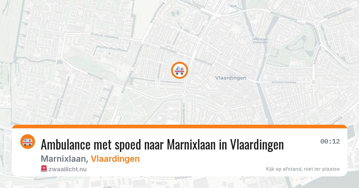Ambulance met spoed naar Marnixlaan in Vlaardingen — 4 apr 2026