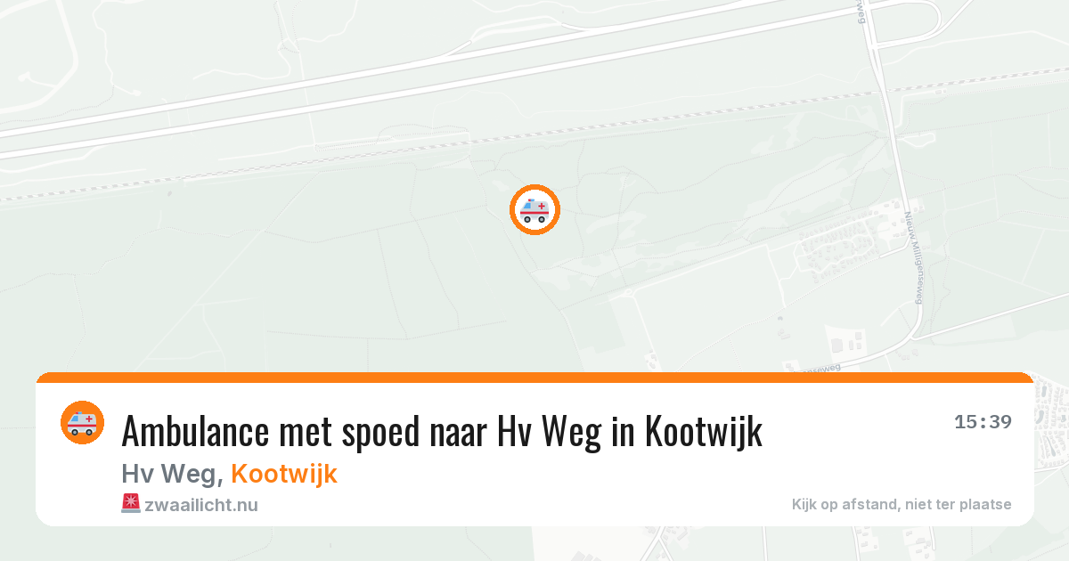 Ambulance met spoed naar Hv Weg in Kootwijk — 10 mei 2026
