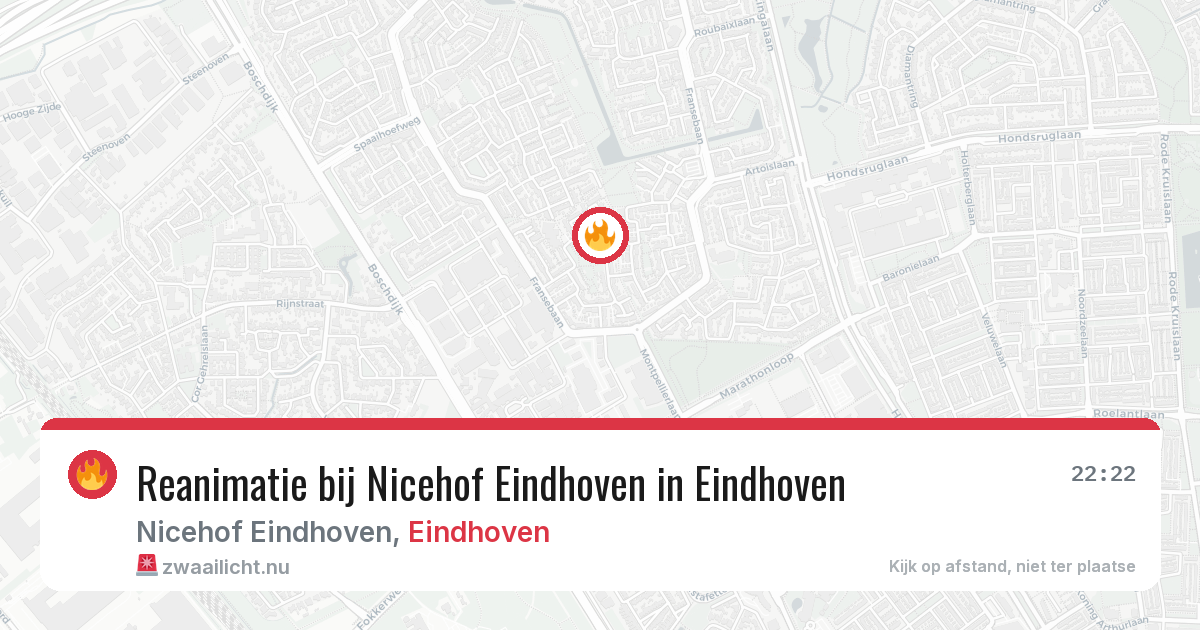 Reanimatie bij Nicehof Eindhoven in Eindhoven — 4 mei 2026